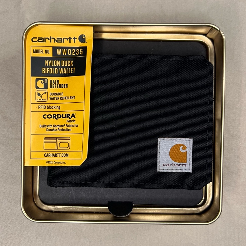 Carhartt Nylon Duck Bifold Wallet.